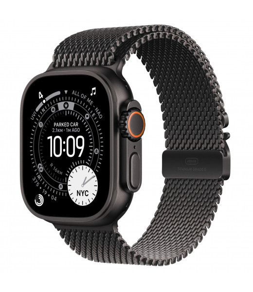 Apple Watch Ultra 3 - Titanium Milanese Loop