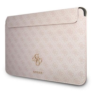 Guess 4G MacBook Sleeve with Metal Logo - Pink