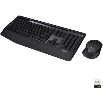 Logitech MK345 Wireless Combo Full-Sized Keyboard and Mouse 
