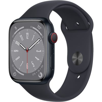 Apple Watch Series 8 Midnight Aluminum Case with Sport Band Midnight 41mm (GPS + Cellular)