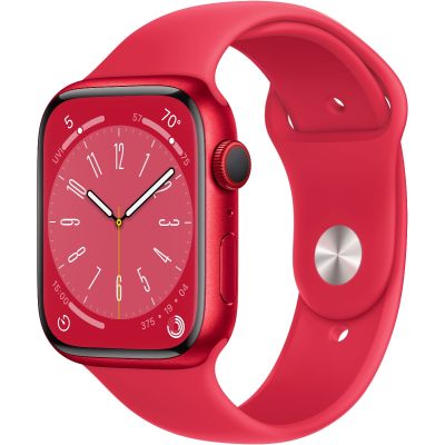 Apple Watch Series 8 Red Aluminum Case with Sport Band Red 41mm (GPS + Cellular)