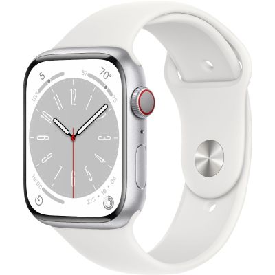 Apple Watch Series 8 White Aluminum Case with Sport Band White 45mm (GPS)