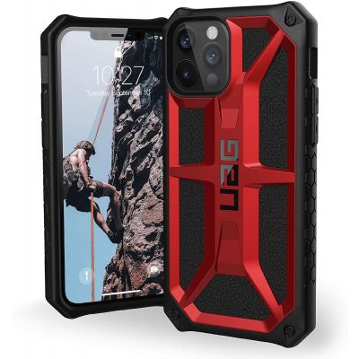 UAG iPhone 12 & 12 Pro Case Monarch Protective Cover - Crimson
