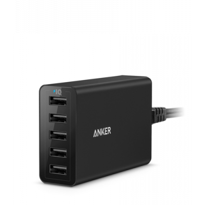 Anker PowerPort 5 Desktop Charger - Black