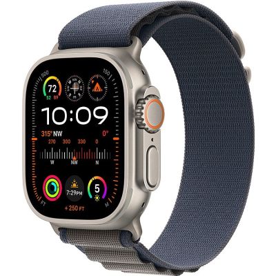 Apple Watch Ultra 2 49mm - Titanium Case With Blue Alpine Loop