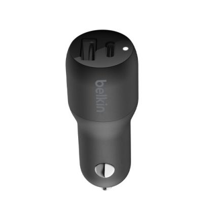 Belkin Boost Charge USB-C + USB-A Car Charger 30W