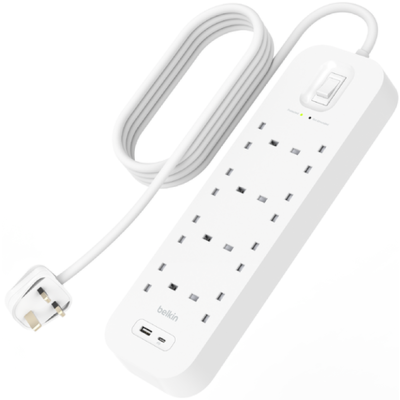 Belkin Connect 8 Port Surge Protector with USB-C and USB-A Ports