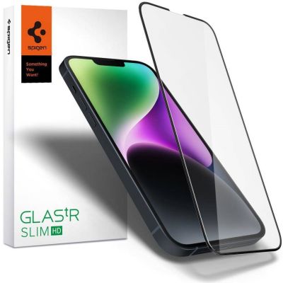 Spigen iPhone 14 / 13 Pro / 13 Full Cover HD Tempered Glass
