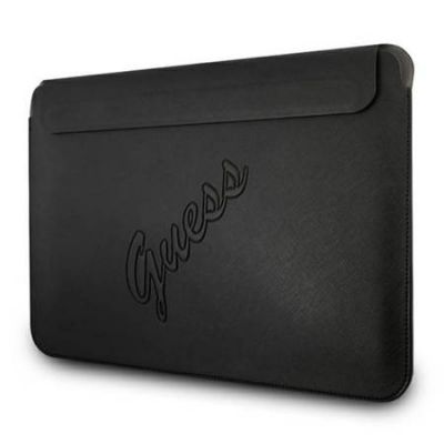 Guess Saffiano Script 13inch MacBook Sleeve - Black