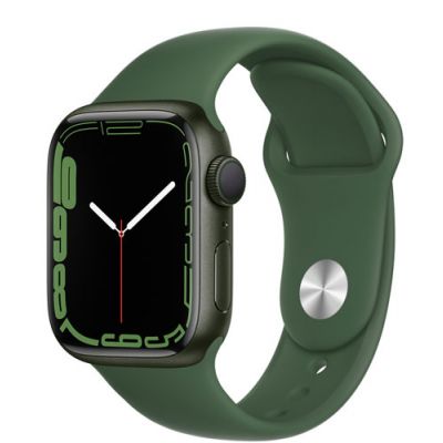 Apple Watch Series 7 Green Aluminium Case With Green Sport Band 41mm (GPS)