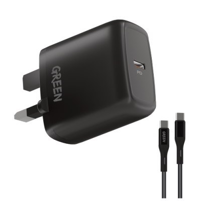 Green Lion 20W Compact Wall Charger with USB-C to USB-C Cable