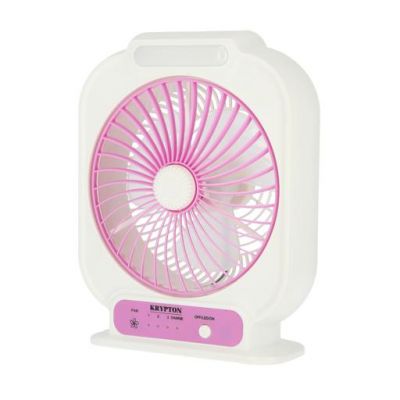 Krypton Rechargeable 8 inch Mini Fan with LED - KNF222