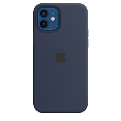 Apple Silicone Case With MagSafe (For iPhone 12 | 12 Pro) - Deep Navy