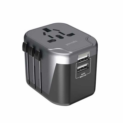 Porodo 8A Dual Fuse AC Output Universal Travel Charger