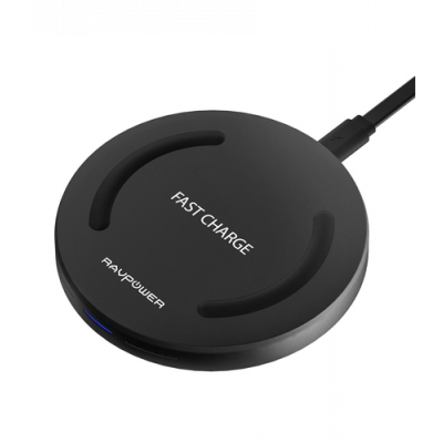 RAVPower Fast QiWireless Charging Pad With QC 3.0 Wall Adapter RP-PC058