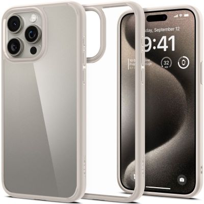 Spigen iPhone 15 Pro Max Ultra Hybrid Case - Titanium
