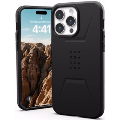 UAG iPhone 15 Pro Max Civilian Series MagSafe Case - Black