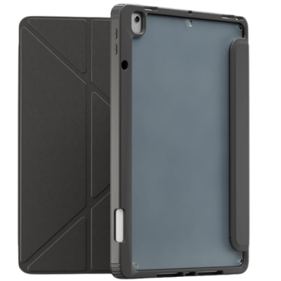 Levelo iPad 10.2" Conver Hybrid Leather Magnetic Case - Black
