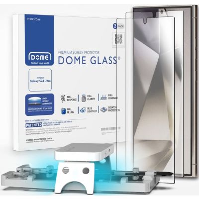 Whitestone Dome Glass Samsung Galaxy S24 Ultra UV Tempered Glass Screen Protector - 1 Pack